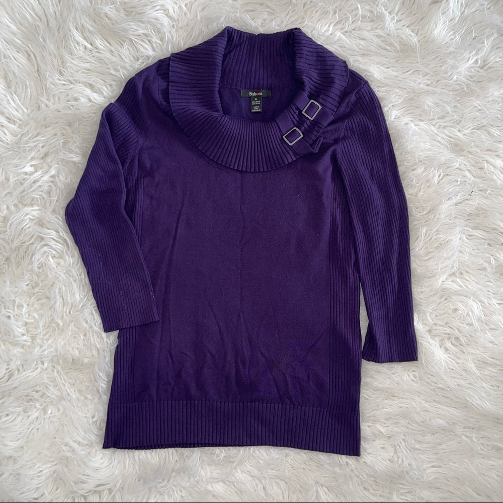 Purple Crowl Sweater